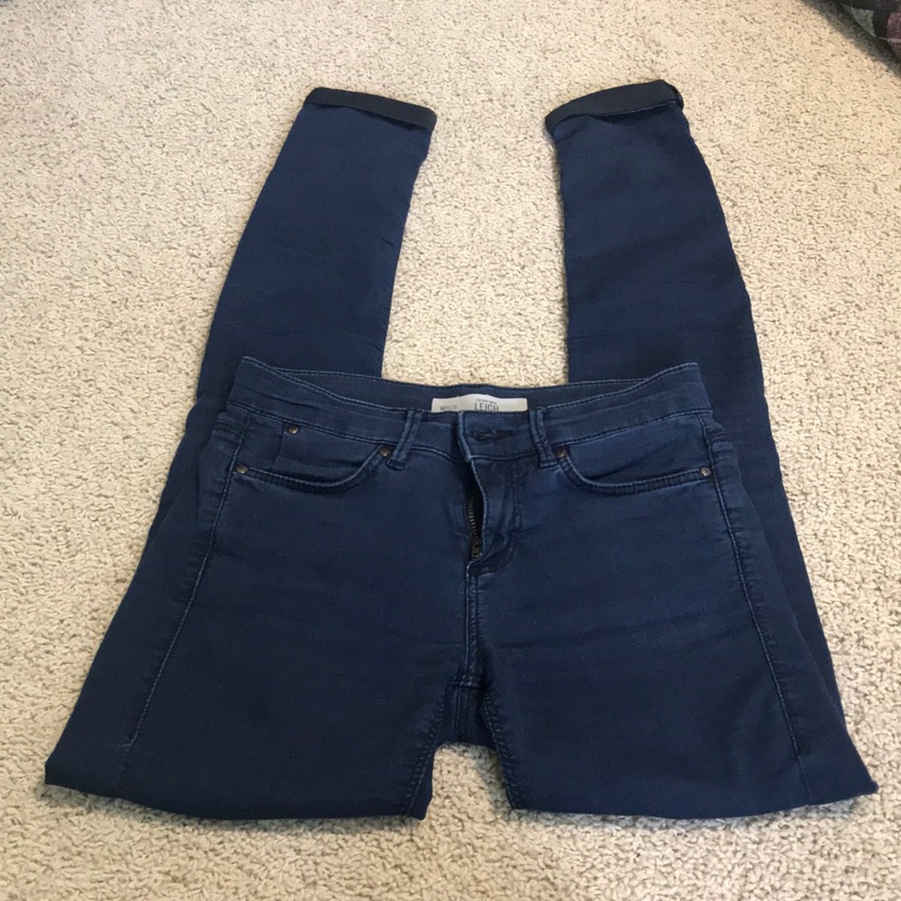 Topshop Leigh Dark Blue Jeans